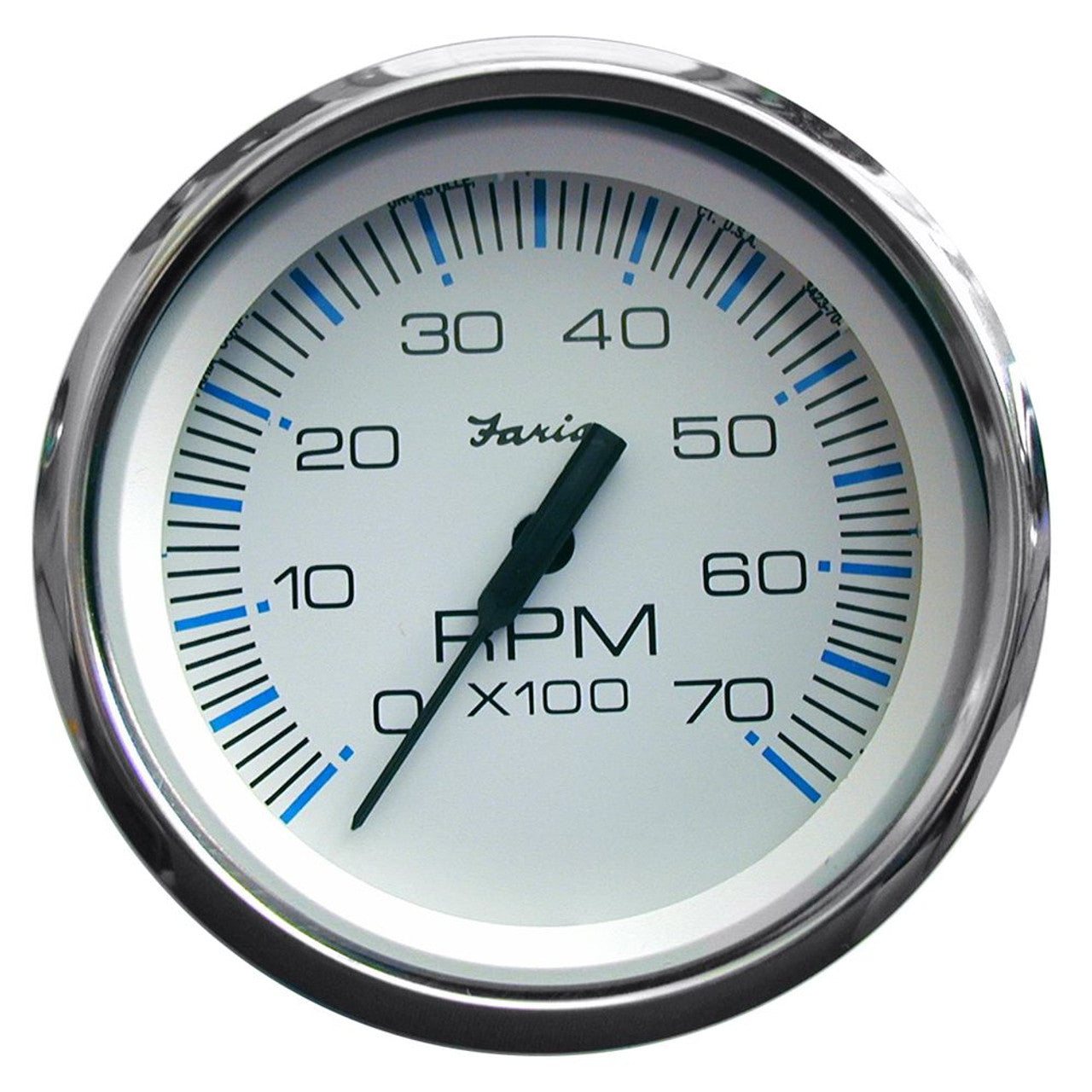 Faria 33817 Chesapeake White SS 4" 7K Tachometer - Gas - All O/B