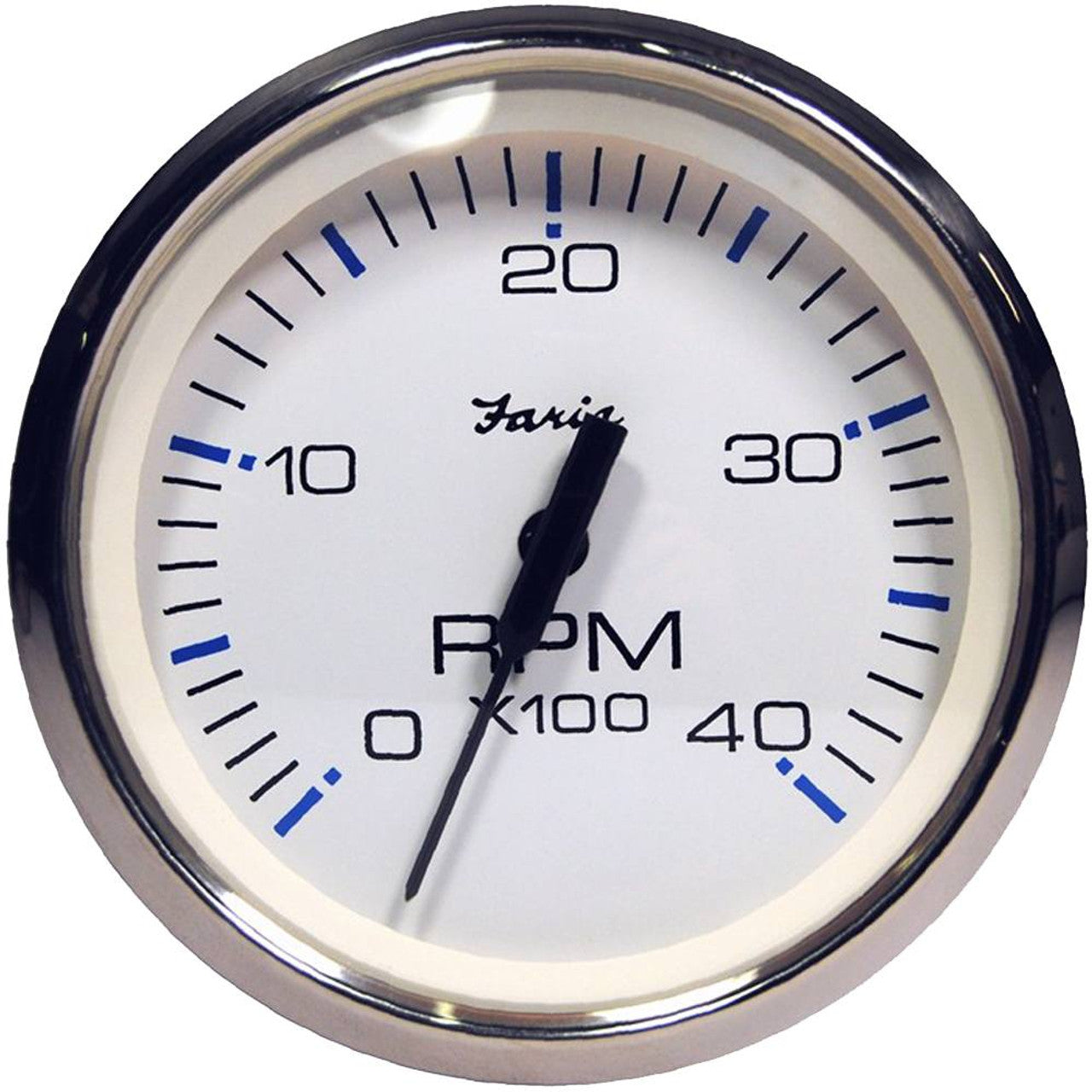 Faria 33818 Chesapeake White 4K Diesel Tach - Magnetic Pick-Up