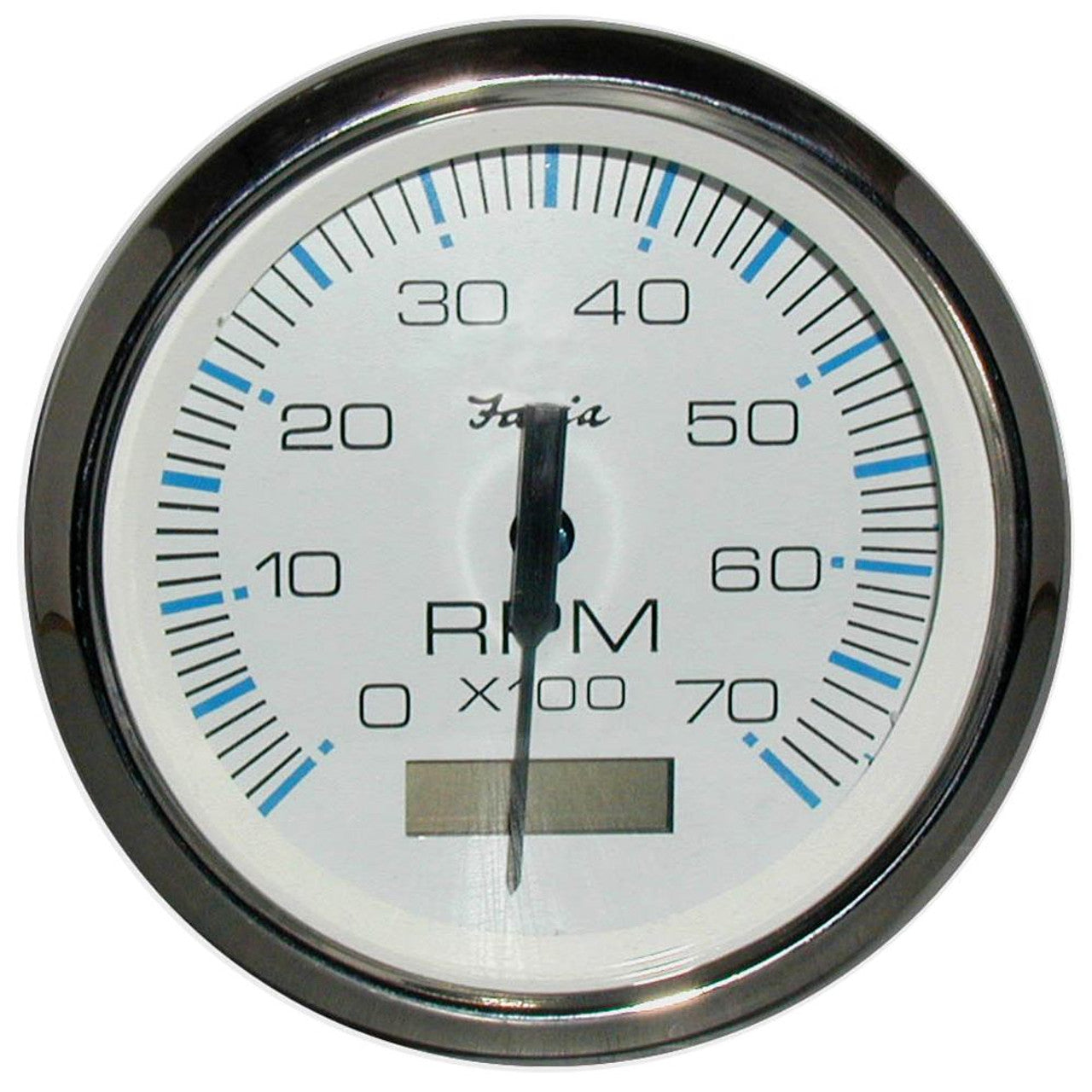 Faria 33840 Chesapeake White SS 4" 7K Tach/Hourmeter - Gas - O/B