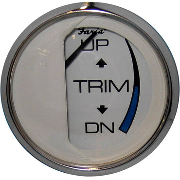 Faria 13807 Chesapeake White SS Trim Gauge (Mercury/Mariner/Mercruiser/Volvo DP/Yamaha-2001 & newer)