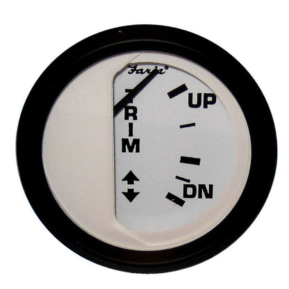 Faria Euro White Trim Gauge (Mercury/Mariner/Mercruiser/Volvo DP/Yamaha-2001 & newer)