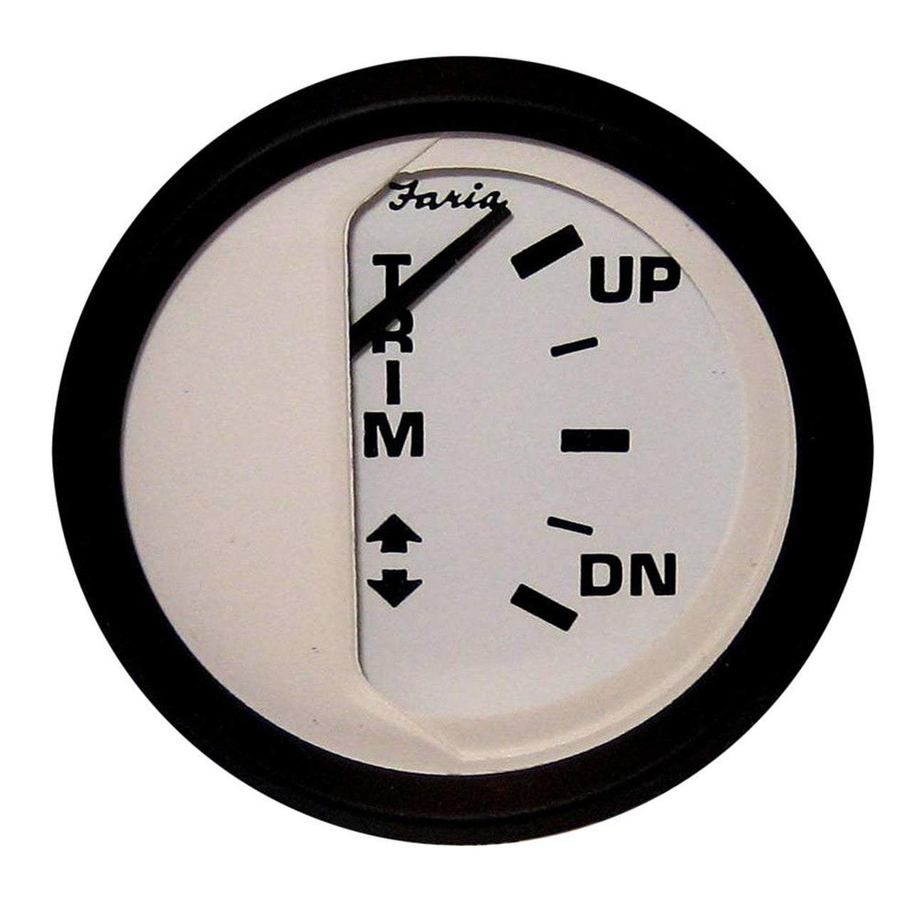 Faria 12915 Euro White 2" Trim Gauge (J/E/Suzuki Outboard)