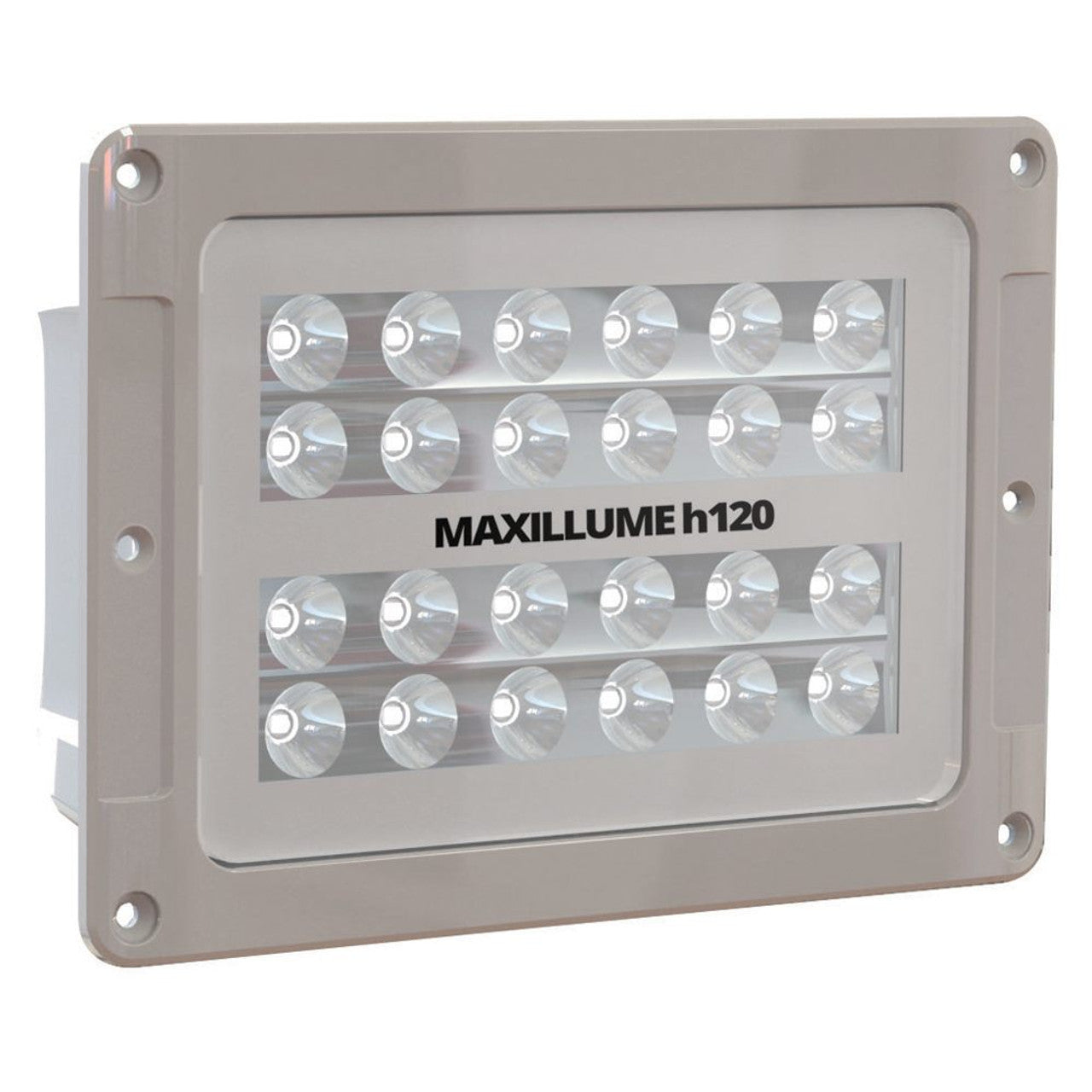 Lumitec 101348 Maxillumeh120 - Flush Flood Light - White Housing - Dimming