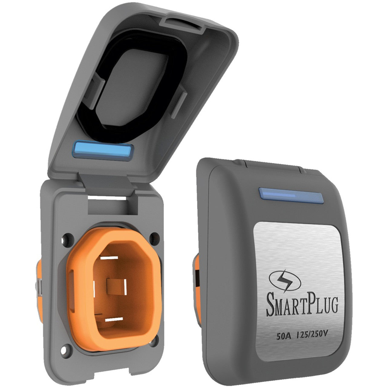 SmartPlug BM50PG 50 Amp Shore Power Inlet - Non-Metallic Gray