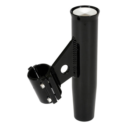 Lee's RA5003BK Clamp-On Rod Holder - Black Aluminum - Vertical Mount - Fits 1.66 O.D. Pipe