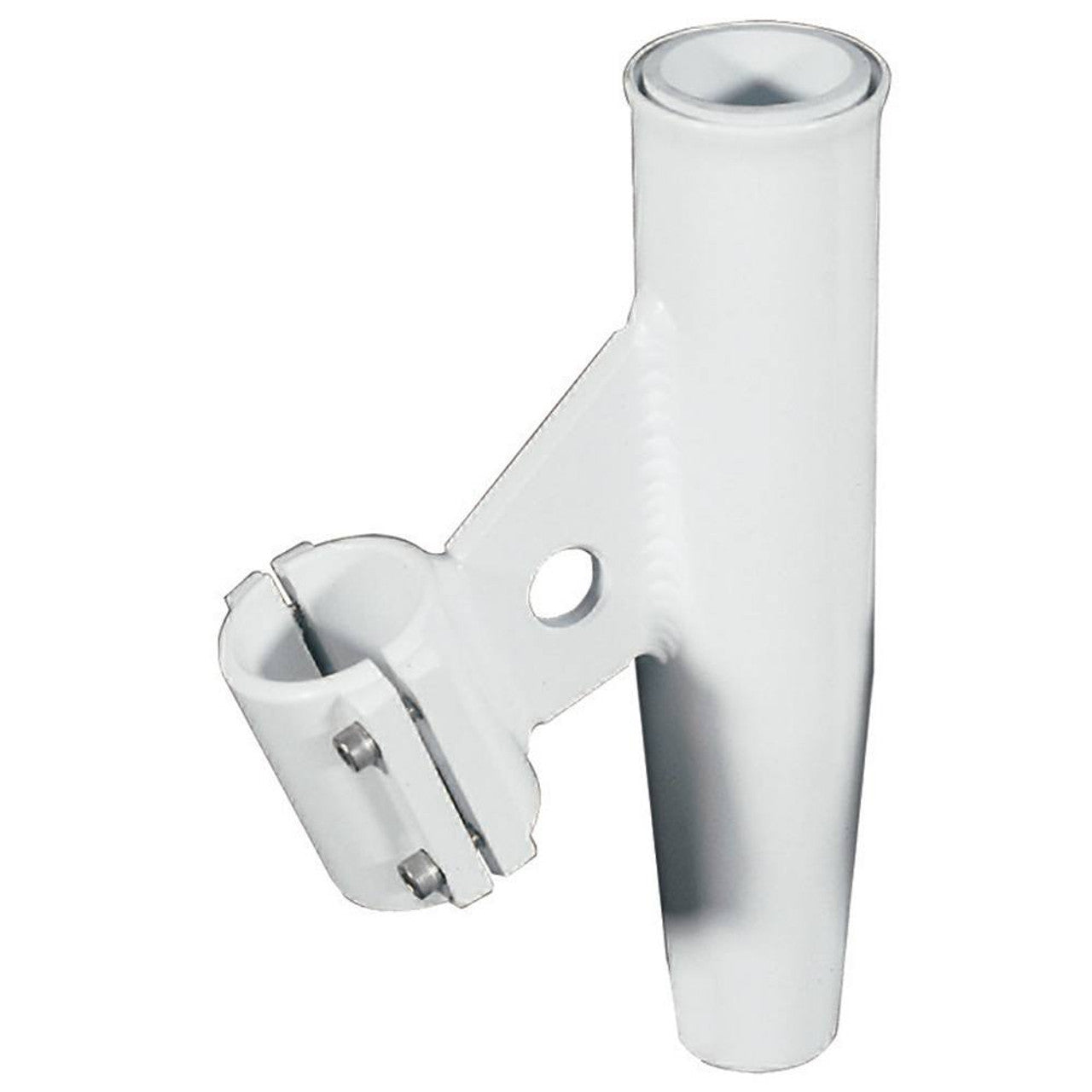 Lee's RA5004WH Clamp-On Rod Holder - White Aluminum - Vertical Mount - Fits 1.900" O.D. Pipe