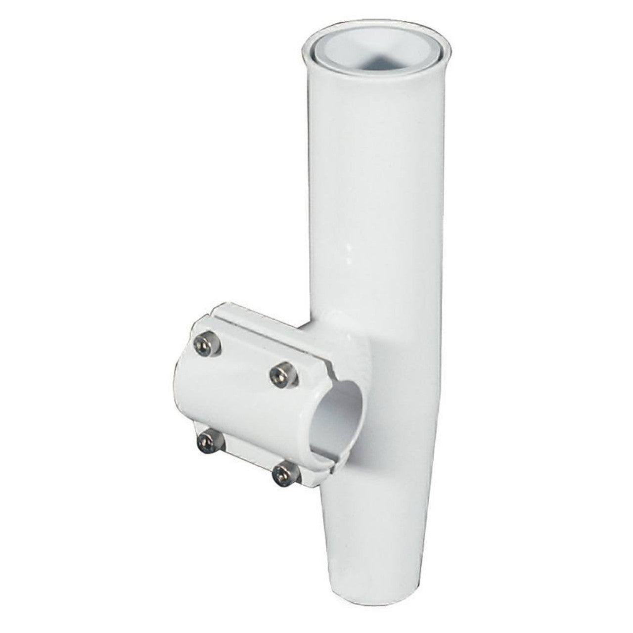 Lee's RA5201WH Clamp-On Rod Holder - White Aluminum - Horizontal Mount - Fits 1.050" O.D. Pipe
