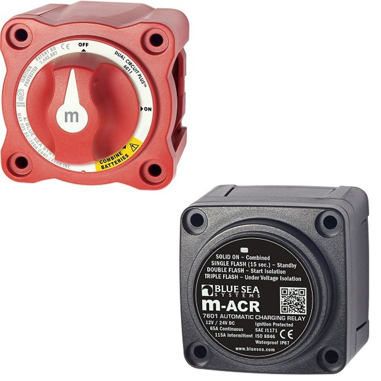 Blue Sea Mini Add-A-Battery Kit - 65A