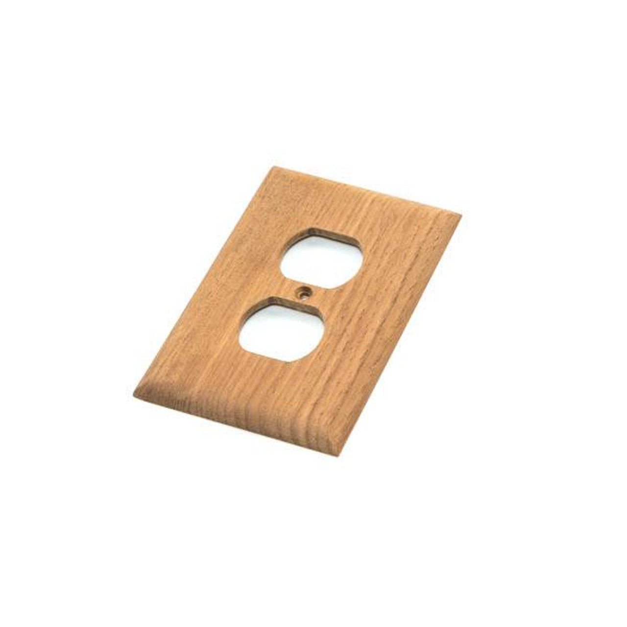 Whitecap Teak Dual Outlet Cover