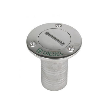 Whitecap Stainless Diesel Hose Deck Fill - Chain & Key