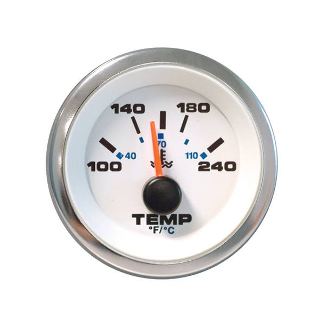 Sierra 62540P White Premier Pro Series Water Temp Gauge