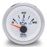 Sierra 62542P White Premier Pro Series Oil Pressure Gauge