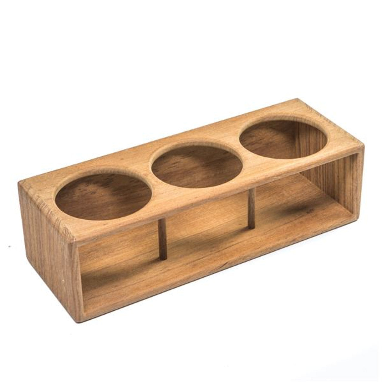 Whitecap Teak Three Drink Insulated Drink/Bottle Rack