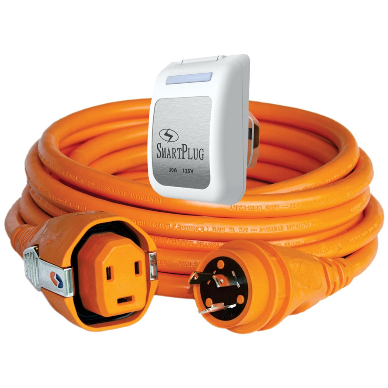 SmartPlug C30503BM30PW 30 Amp Dual Configuration 50' Cordset w/Non-Metallic White Inlet