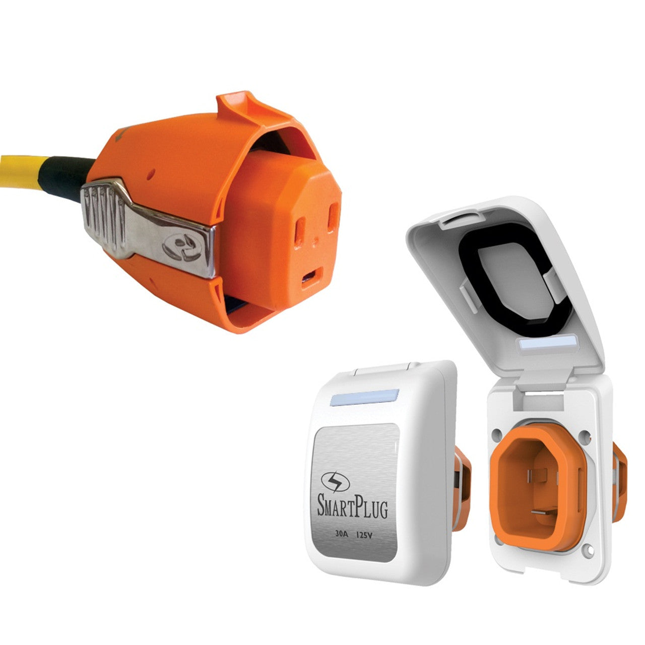 SmartPlug B30ASSYPW 30 Amp Shore Power Connector & Non-Metallic White Inlet
