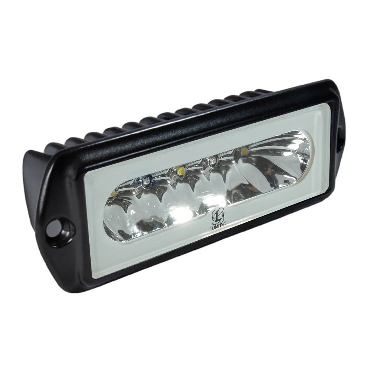 Lumitec 101186 Capri2 - Flush Black LED Flood Light - 2-Color White/Blue Dimming