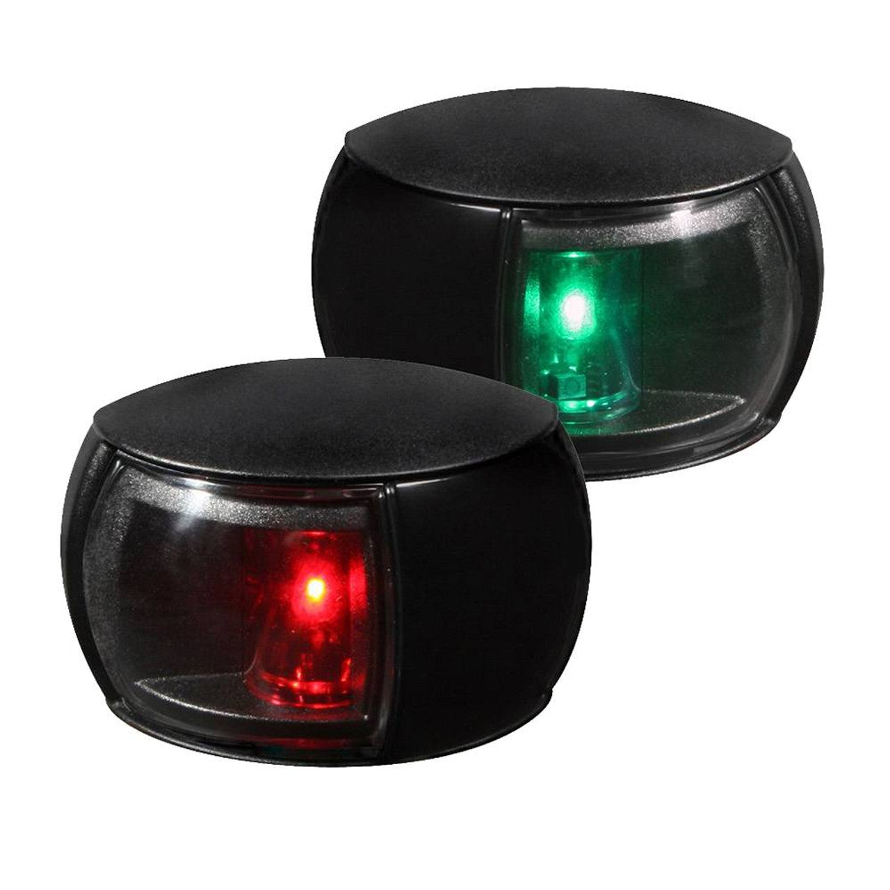 Hella Marine 980520901 NaviLED Port/Starboard Pair- Clear Lens/Black Housing