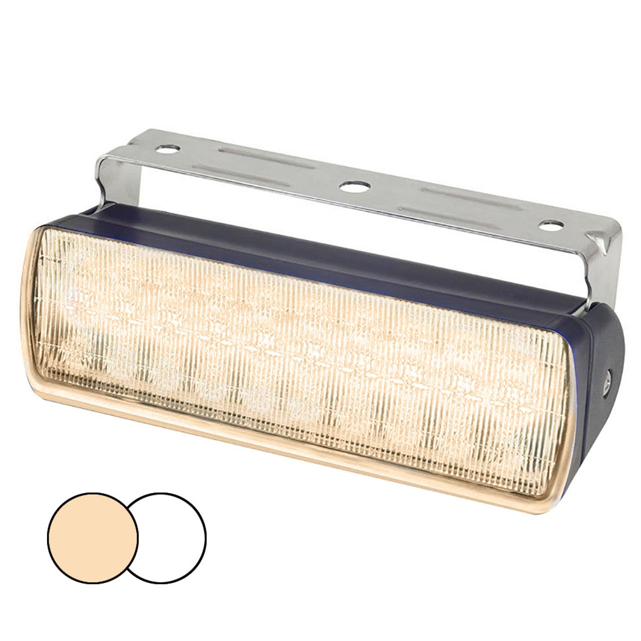 Hella Marine 980950081 Sea Hawk XL Warm White/White LED Floodlights- Black Housing