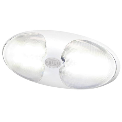 Hella Marine 980704001 DuraLED 12 Interior/Exterior Lamp w/Switch- White Housing