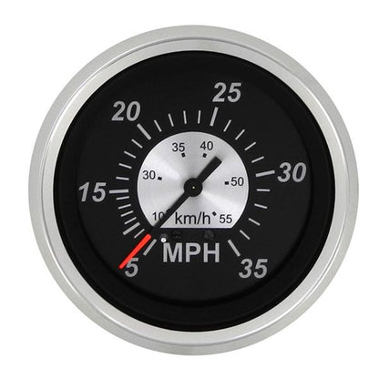 Sierra 67283P Black Sterling Series Speedometer