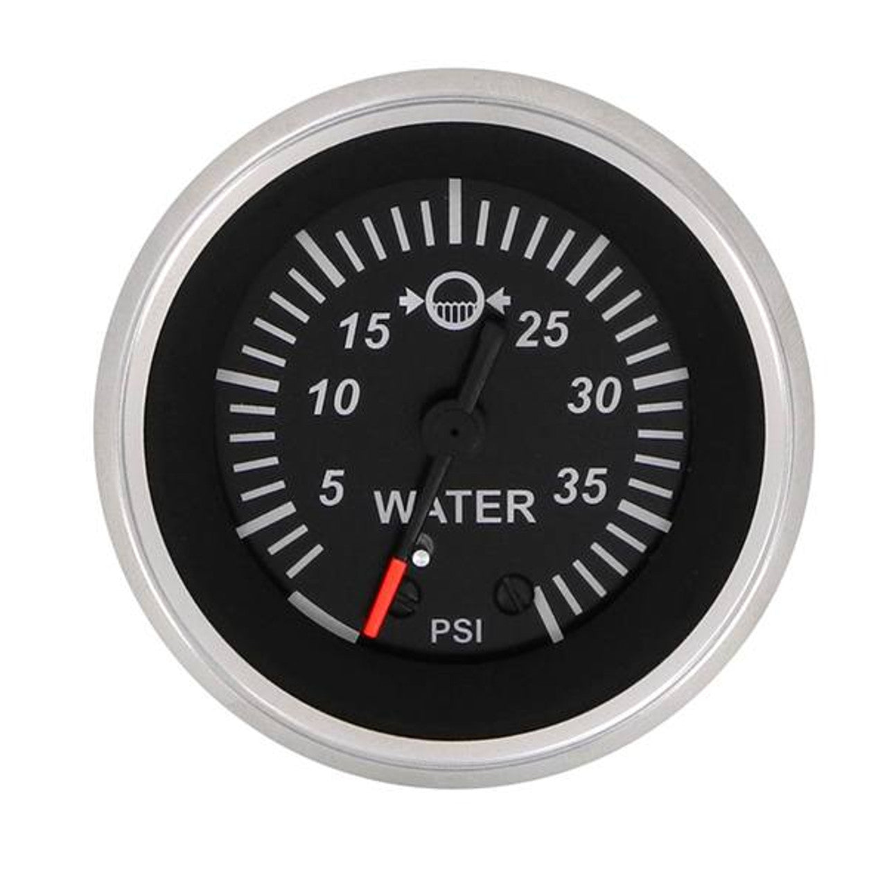 Sierra 67382P Black Sterling Series Water Pressure Gauge