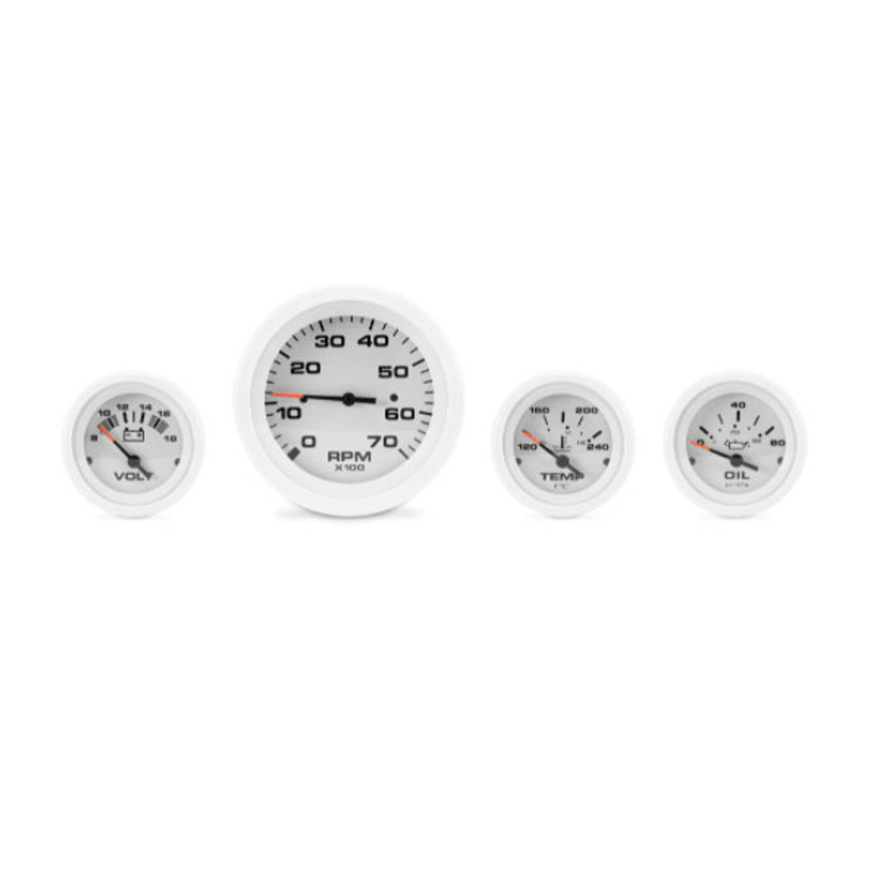 Sierra 69724P Arctic Series IB/IO Twin Engine Gauge Kit