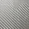Close-up of 6 oz plain weave glass cloth, thick flat yarns crossing in an even square grid