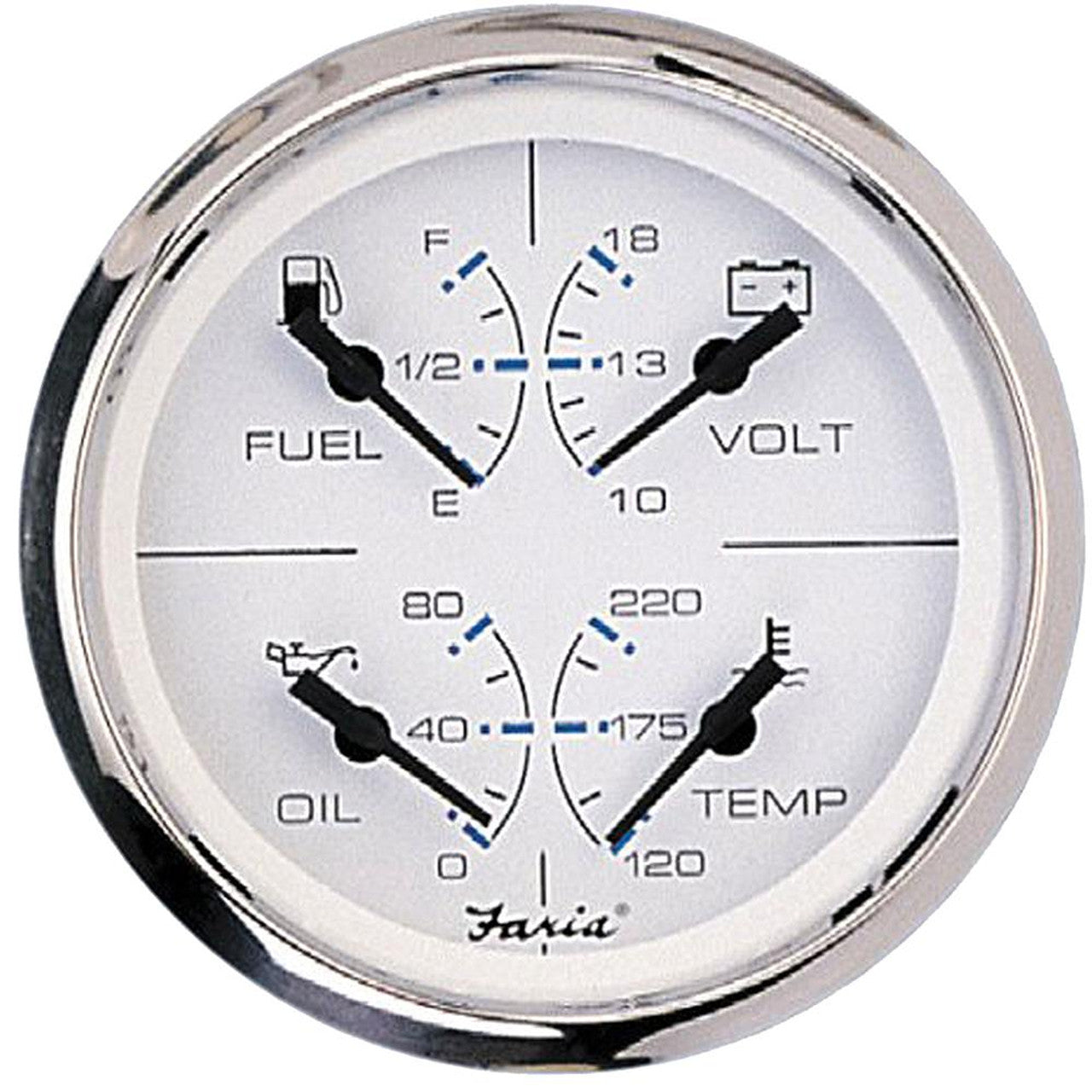 Faria 33851 Chesapeake SS White 4" Multifunction 4 in 1 Combo