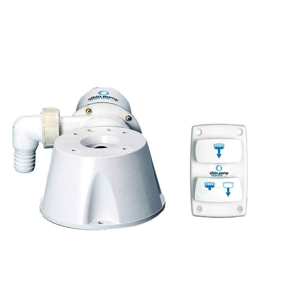 Albin Group Marine Silent Electric Toilet Kit - 12V