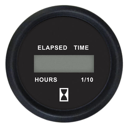 Faria 12835 2" Digital Hourmeter Gauge - 12-32V - Euro Black