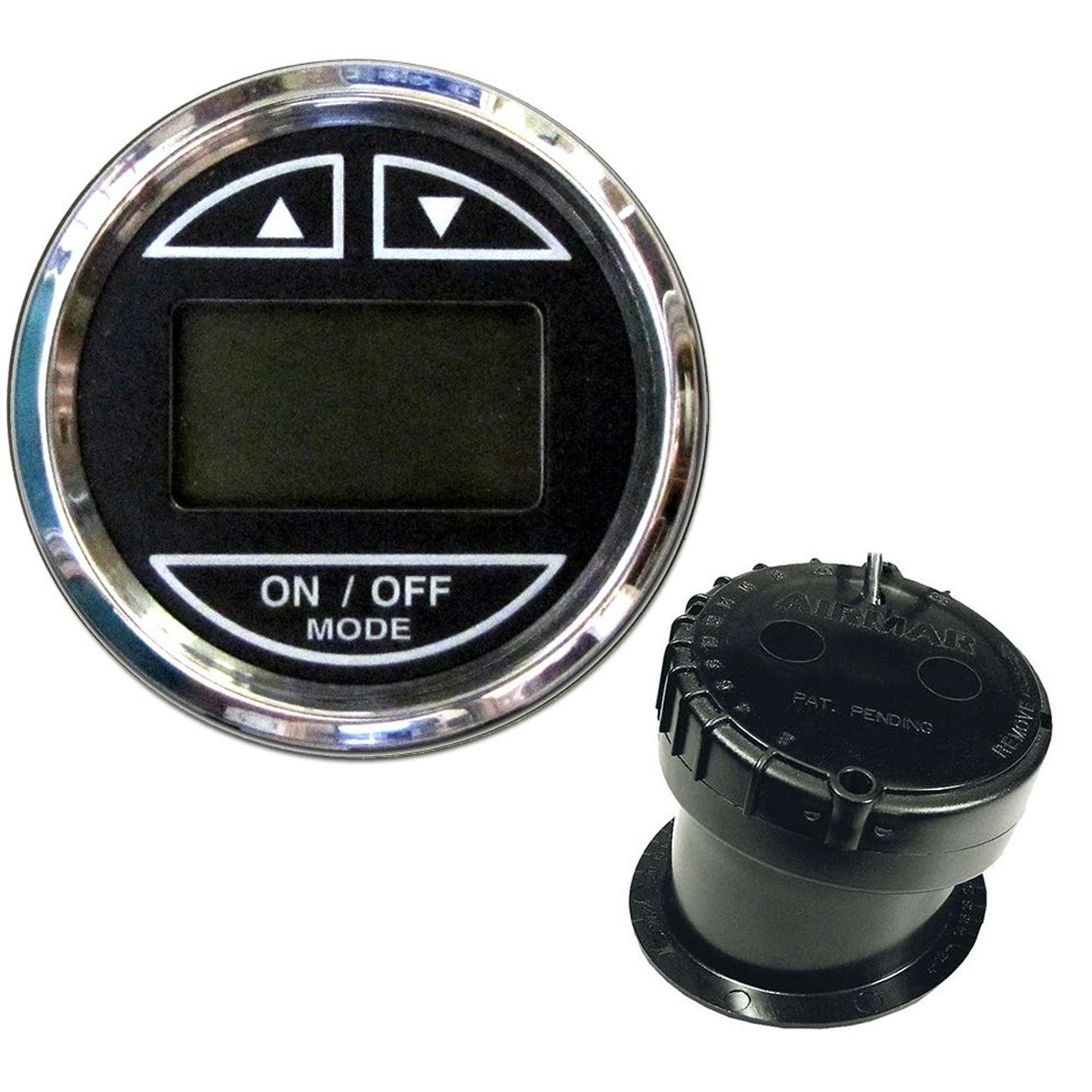Faria 13751 2" Chesapeake Black In-Hull Transducer Depth Sounder - Bezel