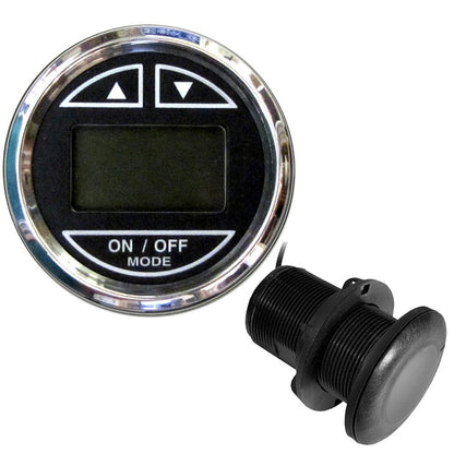 Faria 13795 2" Chesapeake Black Depth Sounder Thru-Hull Transducer