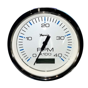 Faria 33834 4" 4K Diesel Tach/Hourmeter - Mech. Takeoff Var. Ratio Alt