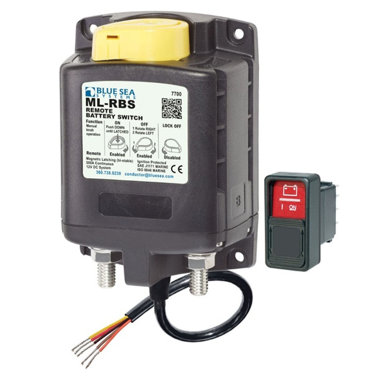 Blue Sea ML-RBS Remote Battery Switch 12V DC 500A