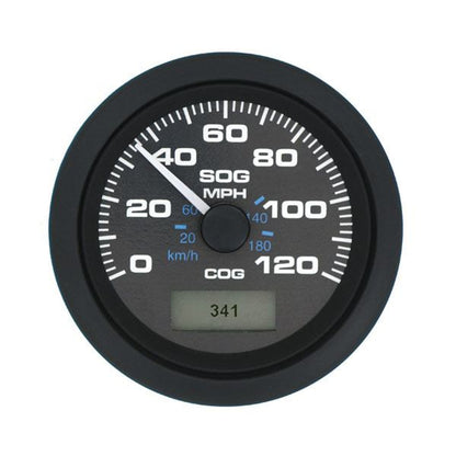 Sierra 781-627-120P Black Premier Pro Series Speedometer