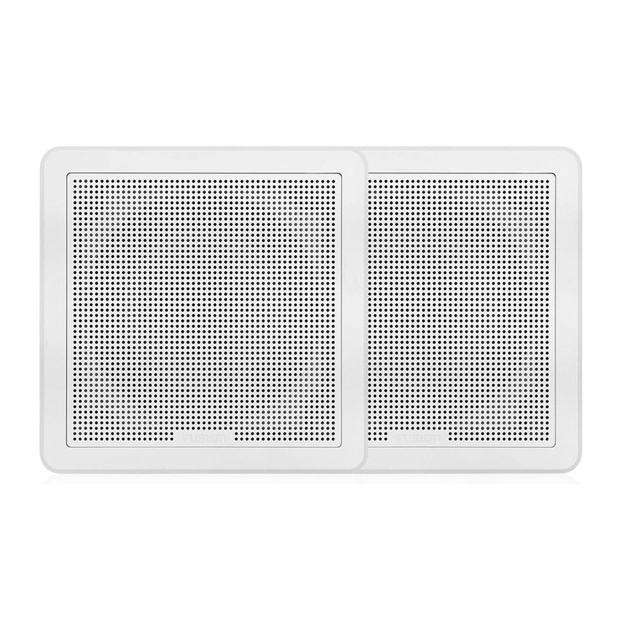Fusion 010-02299-10 FM-65SW FM Series 6.5" 120 Flush Mount Square Marine Speakers - White Grill - 120W