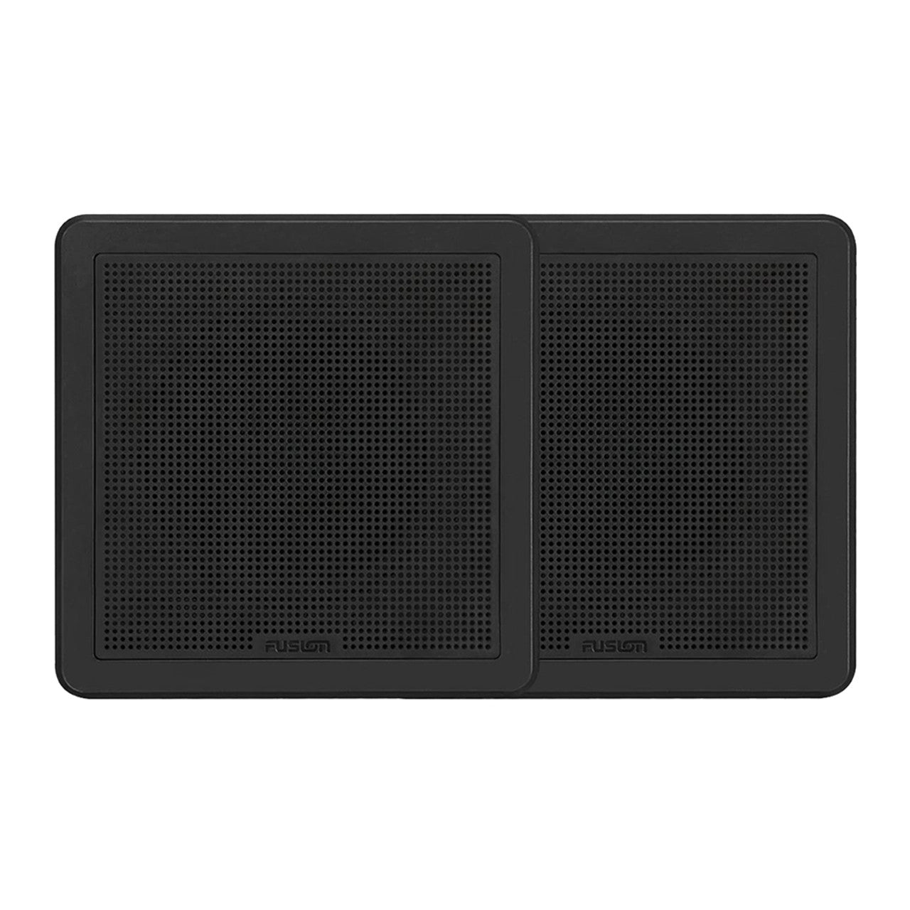 Fusion 010-02299-11 FM-65SB FM Series 6.5" 120 Flush Mount Square Marine Speakers - Black Grill - 120W