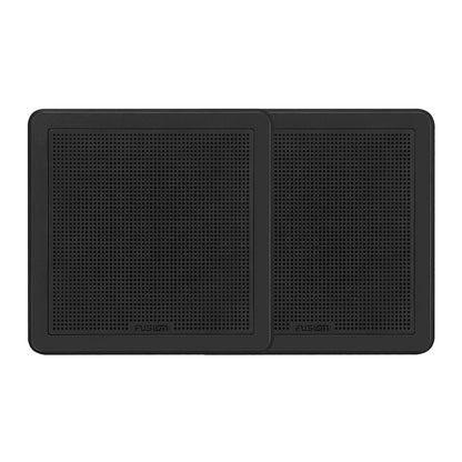 Fusion 010-02299-11 FM-65SB FM Series 6.5" 120 Flush Mount Square Marine Speakers - Black Grill - 120W