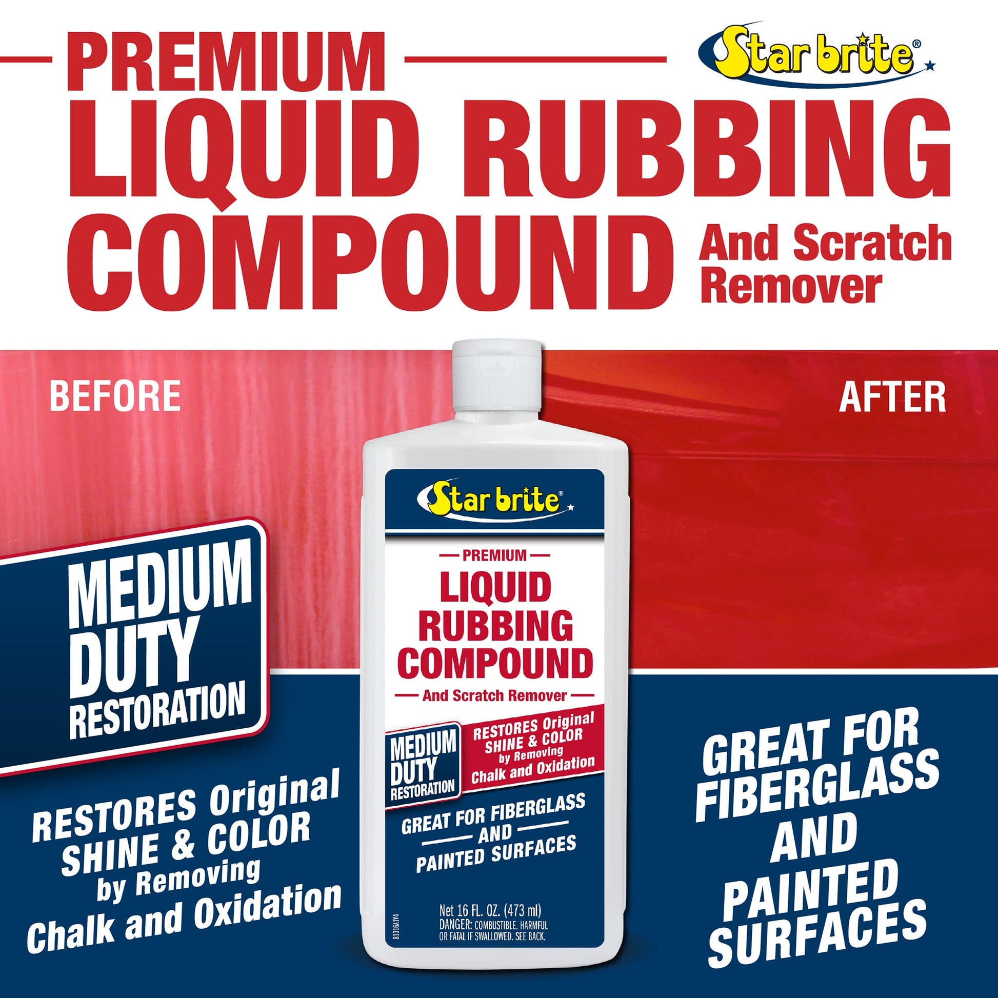 Starbrite Liquid Rubbing Compound - Medium Oxidation
