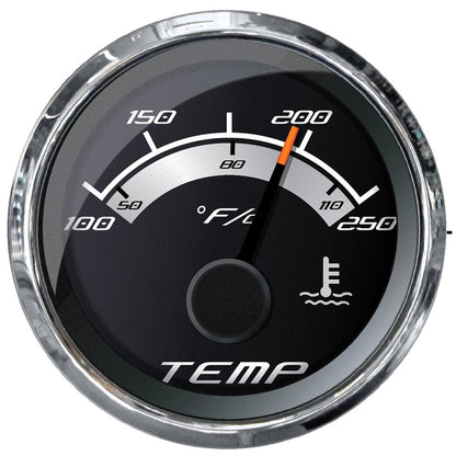 Faria 22017 Platinum 2" Water Temp Gauge - 100-250F