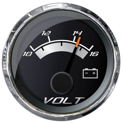 Faria 22022 Platinum 2" Voltmeter - 10-16VDC