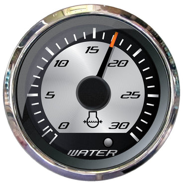 Faria 22023 Platinum 2" Water Pressure Gauge Kit - 30 PSI