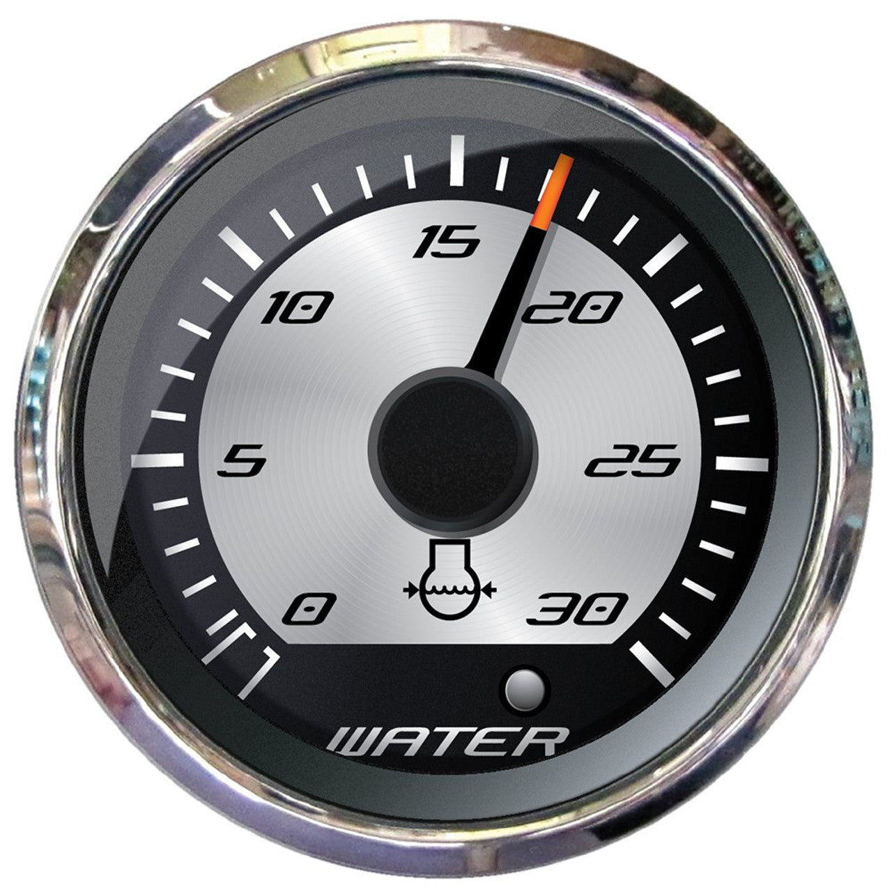 Faria 22023 Platinum 2" Water Pressure Gauge Kit - 30 PSI