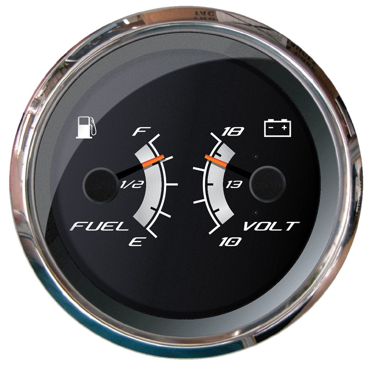 Faria 22013 Platinum 4" Multi-Function - Fuel Level/Voltmeter
