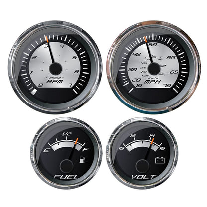 Faria KTF0185 Platinum Box Set O/B - Speed/Tachometer/Fuel/Voltmeter