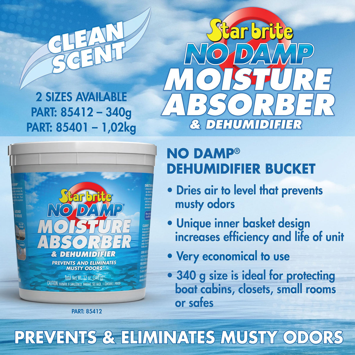 Starbrite No Damp Hanging Moisture Absorber & Dehumidifier