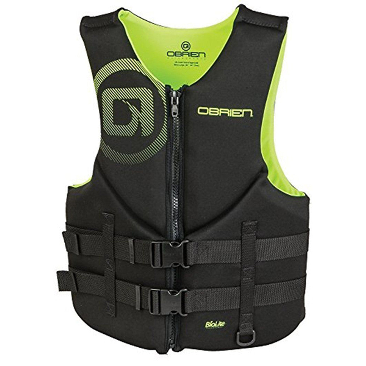 O'Brien Men's Traditional BioLite Life Jacket - Yellow/Black