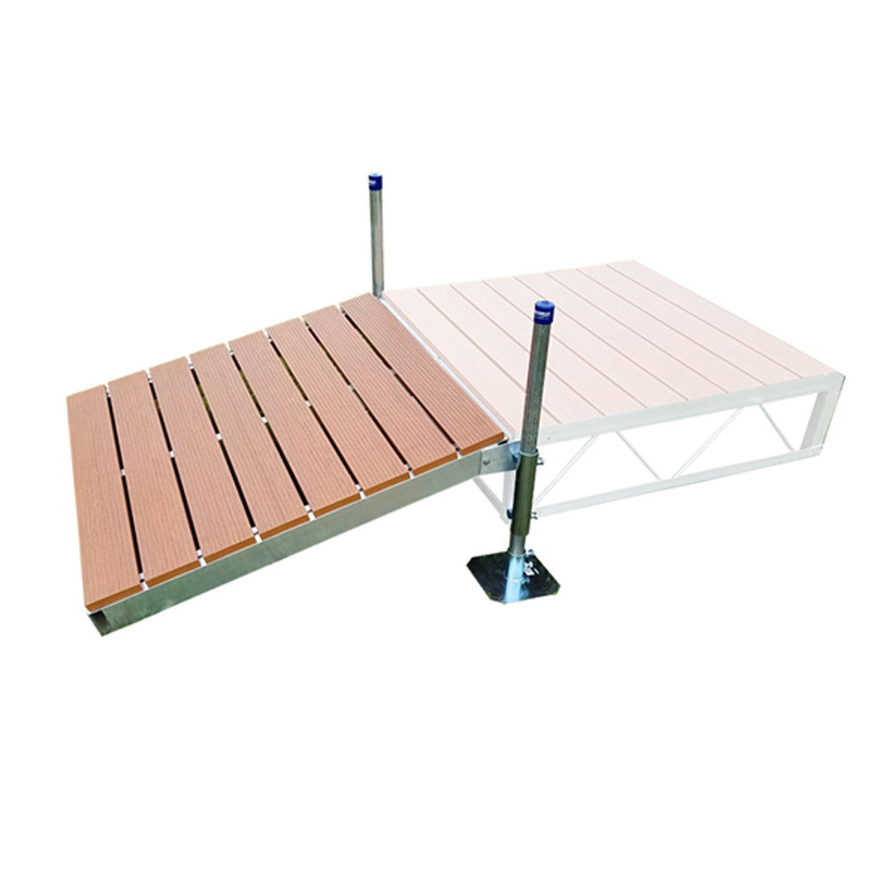 Patriot Docks Brown Aluminum Shore Ramp Kit
