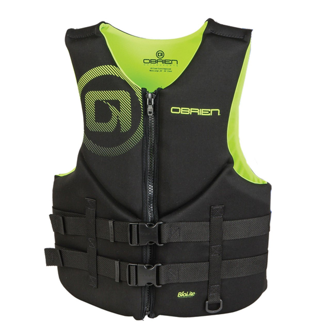 O'Brien Men's Traditional BioLite Life Jacket - Yellow/Black