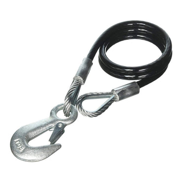 Tie Down Black Vinyl Coated Trailer Safety Cables